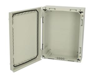 Fibox 4812002 NEO ABS 42x32x15cm G Hinged ABS enclosure with grey cover