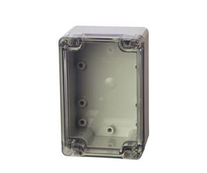 Fibox 7022641 PCT 08x16x10cm Enclosure, PC Clear transparent cover