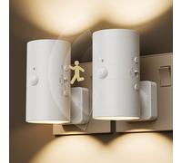 Fibrdoo Motion Sensor Night Light Plug in Wall, LED Lights Indoor 2 Pack