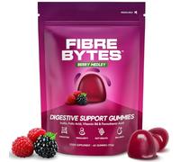 Fibre Bytes Fibre Gummies for GLP-1 Support - Prebiotic Inulin with Vitamin B6, Pantothenic & Folic Acid - 3.5g Daily Fibre for Digestive Health & Regularity - Vegan - 60 Bytes