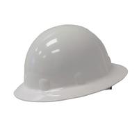 Fibre-Metal by Honeywell E1SW01A000 Super Eight Full Brim Swing Strap Hard Hat, White by Honeywell