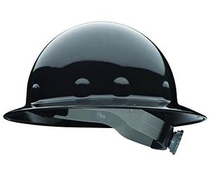 Fibre Metal Supereight Full Brim Hard Hat With Ratchet Suspension Black