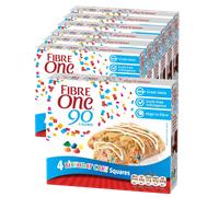 Fibre One 90 Cal Birthday Cake Bar (4 x 24g bar multipack) - Case of 7 [Best Before: 05/07/2025]