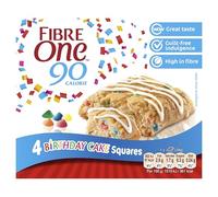 Fibre One 90 Calorie 4 Birthday Cake Squares 7 x 4 x 24g