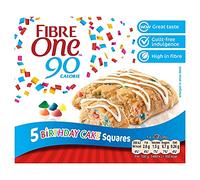 Fibre One Limited Edition 90 Calorie Birthday Cake Squares 5x24g (Pack of 5)