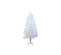 Fibre Optic Christmas Tree 80 Tip Light Up Tree X 1 90cm White VFM e-Store White One Size
