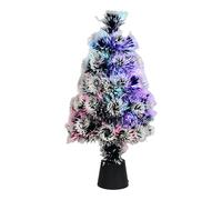 Fibre Optic Christmas Tree - Color-Changing Christmas Tree Colorful Fiber Optic | Pre-Lit Artificial Christmas Tree | Tabletop Small Tree for Outdoor and Indoor