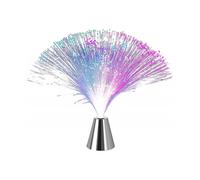 Fibre Optic Lamp - Changing Colour Rotating LED Fibre Optic Desk Lamp-Battery-Operated Lamp-for Bedroom,Home Decoration