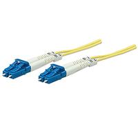 Fibre Optic Patch Cable, Duplex, Single-Mode, LC/LC, 9/125 µm, OS2, 2 m, LSZH, Yellow, Lifetime Warranty
