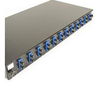 Fibre Optic Patch Panel 12 port with 12 x SC Duplex SM Modules Adapter 24 Fibres