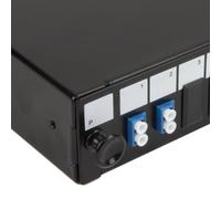 Fibre Optic Patch Panel 24 port with 2 x LC Duplex SM Modules Adapters 4 Fibres