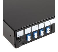 Fibre Optic Patch Panel 24 port with 4 x LC Duplex SM Modules Adapters 8 Fibres