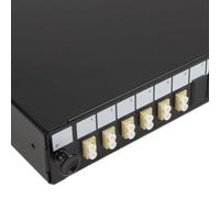 Fibre Optic Patch Panel 24 port with 6 x LC Duplex MM Modules Adapters 12 Fibres