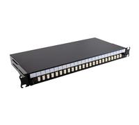 Fibre Optic Patch Panel 48 port with 24 x LC Duplex MM Modules Adapter 48 Fibres