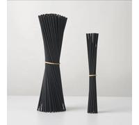 Fibre Reed Diffuser Replacement Sticks, 25cm x 3mm, 100 Pieces, Black