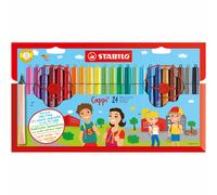 Fibre-Tip Pen with Cap-Ring - STABILO Cappi - Assorted Pack Sizes and Colours