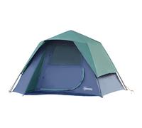 Fibreglass Frame 3/4 Person Lightweight Camping Tent Green