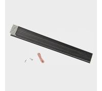 Fibreglass Pole Kit 9 Section 12.7mm, Black One Size