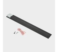 HI-GEAR Fibreglass Replacement Pole Kit 7 Section 7.9mm, Black One Size