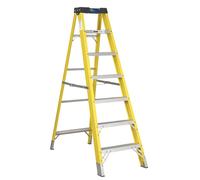 Fibreglass Step Ladder 6-Tread EN 131 - Sealey FSL7 New