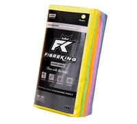 FibreKing Silver Label Microfibre Cloths Multi Colour - 36 Pack One Size Multi-Colour