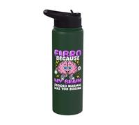 Fibro Because Normal was Too Boring Fibromyalgia Awareness Stainless Steel Insulated Water Bottle