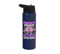Fibro Because Normal was Too Boring Fibromyalgia Awareness Stainless Steel Insulated Water Bottle