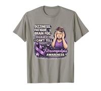 Fibro Warrior Brain Fog Fibromyalgia Awareness Chronic Pain T-Shirt