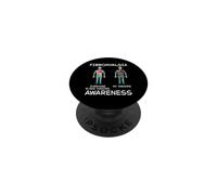 Fibromyalgia Awareness Chronic Illness Purple Ribbon Warrior PopSockets Adhesive PopGrip