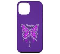 Fibromyalgia Awareness Colorful Butterfly Ribbon Case for iPhone 12 mini
