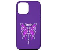 Fibromyalgia Awareness Colorful Butterfly Ribbon Case for iPhone 12 Pro Max