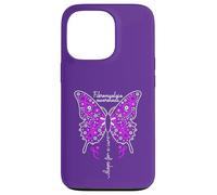 Fibromyalgia Awareness Colorful Butterfly Ribbon Case for iPhone 13 Pro