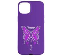Fibromyalgia Awareness Colorful Butterfly Ribbon Case for iPhone 15 Plus