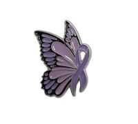 Fibromyalgia awareness pin, fibromyalgia, fibro warrior. purple ribbon awareness, chronic pain, spoonie awareness. Fibromyalgia gift