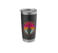 Fibromyalgia Awareness | Retro Fighter Fibromyalgia Warrior Stainless Steel Insulated Tumbler