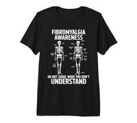 Fibromyalgia Awareness Skeleton People with Fibromyalgia Premium T-Shirt