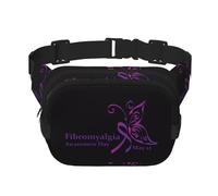 Fibromyalgia Awareness Square Waist Belt Bag Pack Purse for Women and Men with Adjustable Strap Perfect for Running,Travel Outdoor
