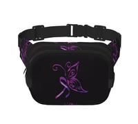 Fibromyalgia Awareness Square Waist Belt Bag Pack Purse for Women and Men with Adjustable Strap Perfect for Running,Travel Outdoor