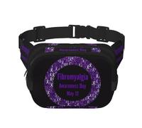 Fibromyalgia Awareness Square Waist Belt Bag Pack Purse for Women and Men with Adjustable Strap Perfect for Running,Travel Outdoor