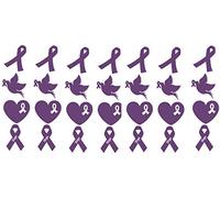 Fibromyalgia Collection (Fibromyalgia Vinyl Stickers Ribbon c1 Purple)