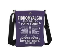 Fibromyalgia Daily Pain Tour Crossbody Bag Chronic Pain Survivor Fibromyalgia Gift Chronic Illness Gift (Fibromyalgia CB EU)