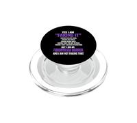 Fibromyalgia Funny Fibro Warrior PopSockets PopGrip for MagSafe