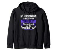Fibromyalgia Funny Fibro Warrior Zip Hoodie