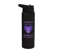 Fibromyalgia Survivor Body Issue Fibromyalgia Awareness Stainless Steel Insulated Water Bottle