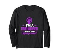 Fibromyalgia Warrior Fibro Warrior What's Your Superpower? Long Sleeve T-Shirt
