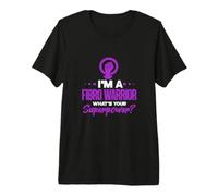 Fibromyalgia Warrior Fibro Warrior What's Your Superpower? Premium T-Shirt
