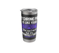 Fibromyalgia Warrior Life Stainless Steel Insulated Tumbler