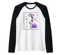 Fibromyalgia's A Real Pain Skeleton Fibromyalgia Awareness Raglan Baseball Tee