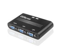 Ficher 2 in 1 Out VGA Switcher Splitter Switch Video Converter Adapter HD Video Display for Projector Display PC TV Laptop Easy Install