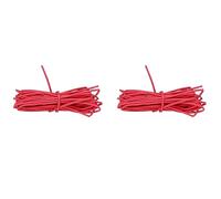 Ficher 2X Wire Wrap 1Mm Dia Red Heat Shrinkable Tube Shrink Tubing 4 Meters